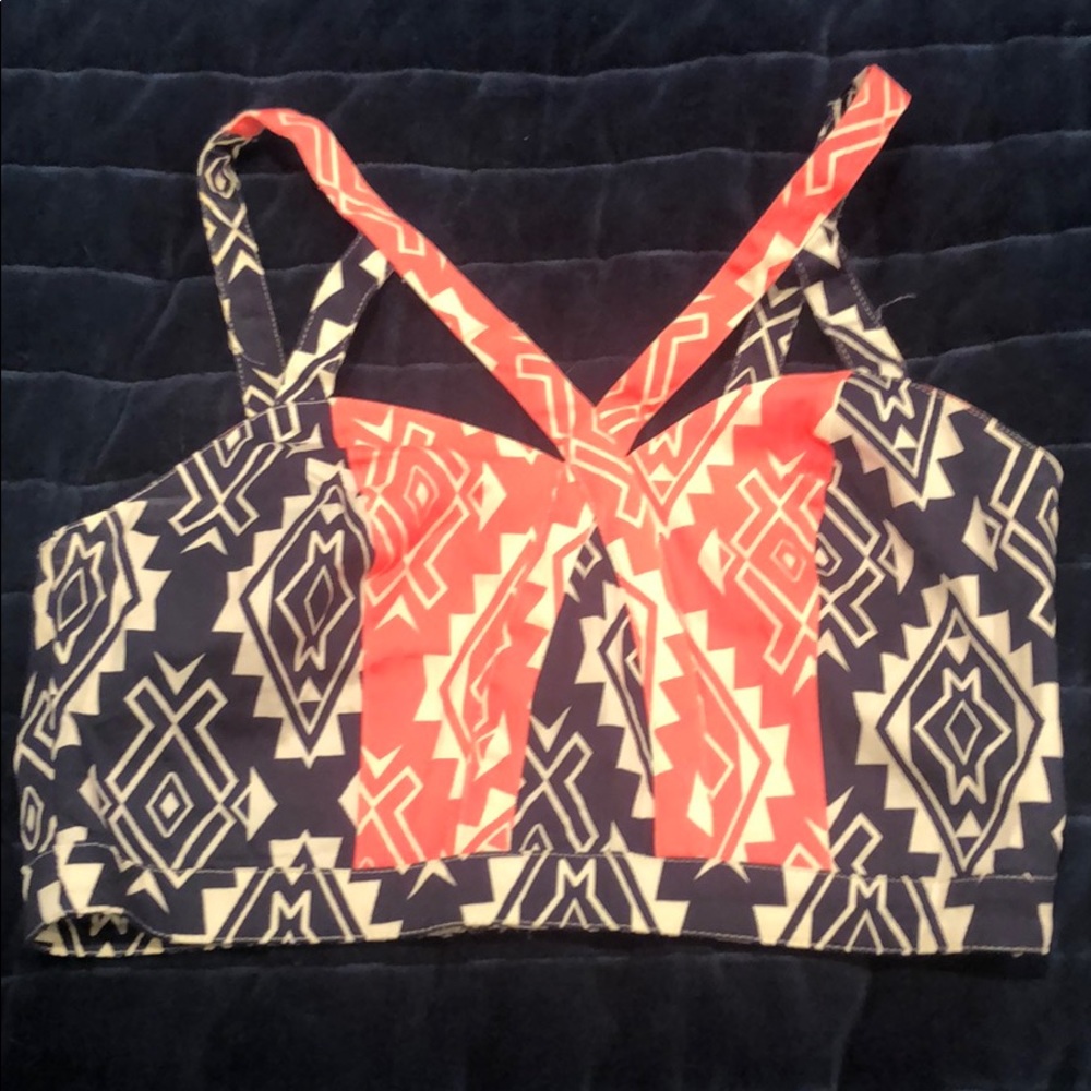 Colorful crop top size M